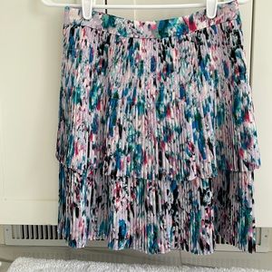 J. Crew multicolor tiered skirt - 00